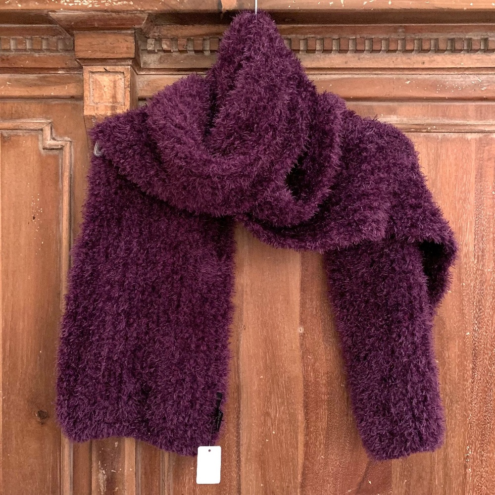 Cejon Purple Shimmer Soft Plush Scarf